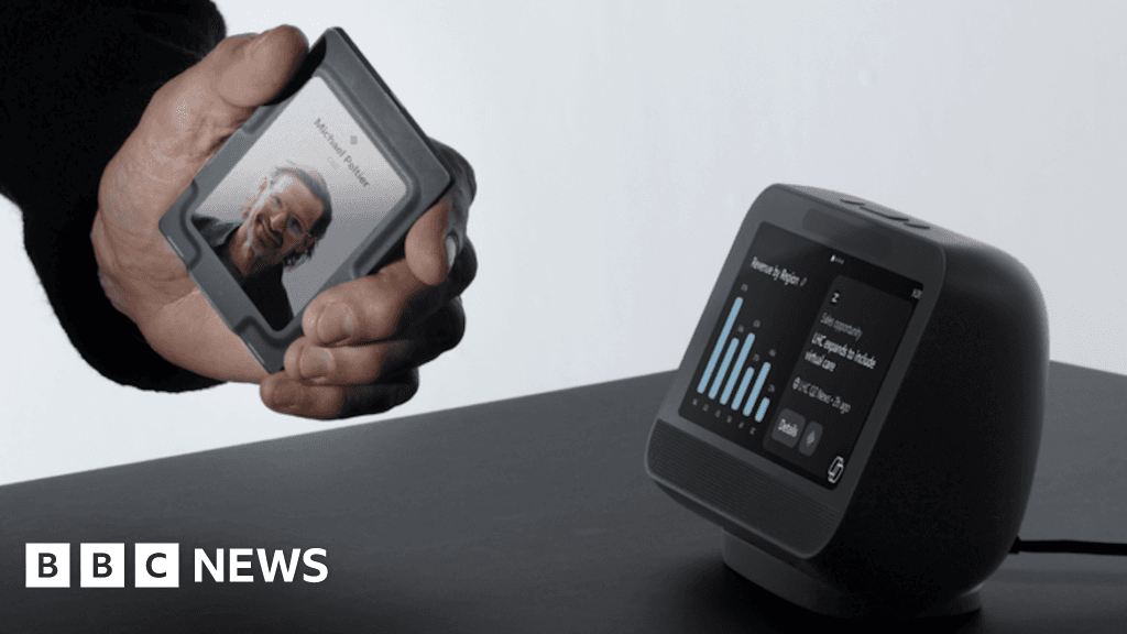 Microsoft testing wearable AI gadget aimed at office workers - BBC