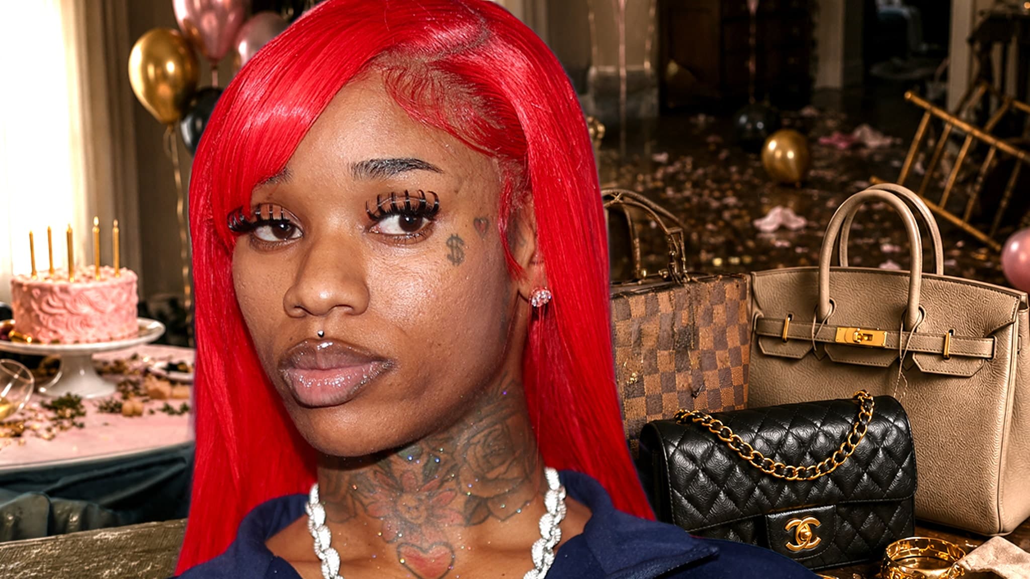 Sexyy Red Claims $500K In Handbags, Jewelry Stolen During Mom’s Birthday - TMZ