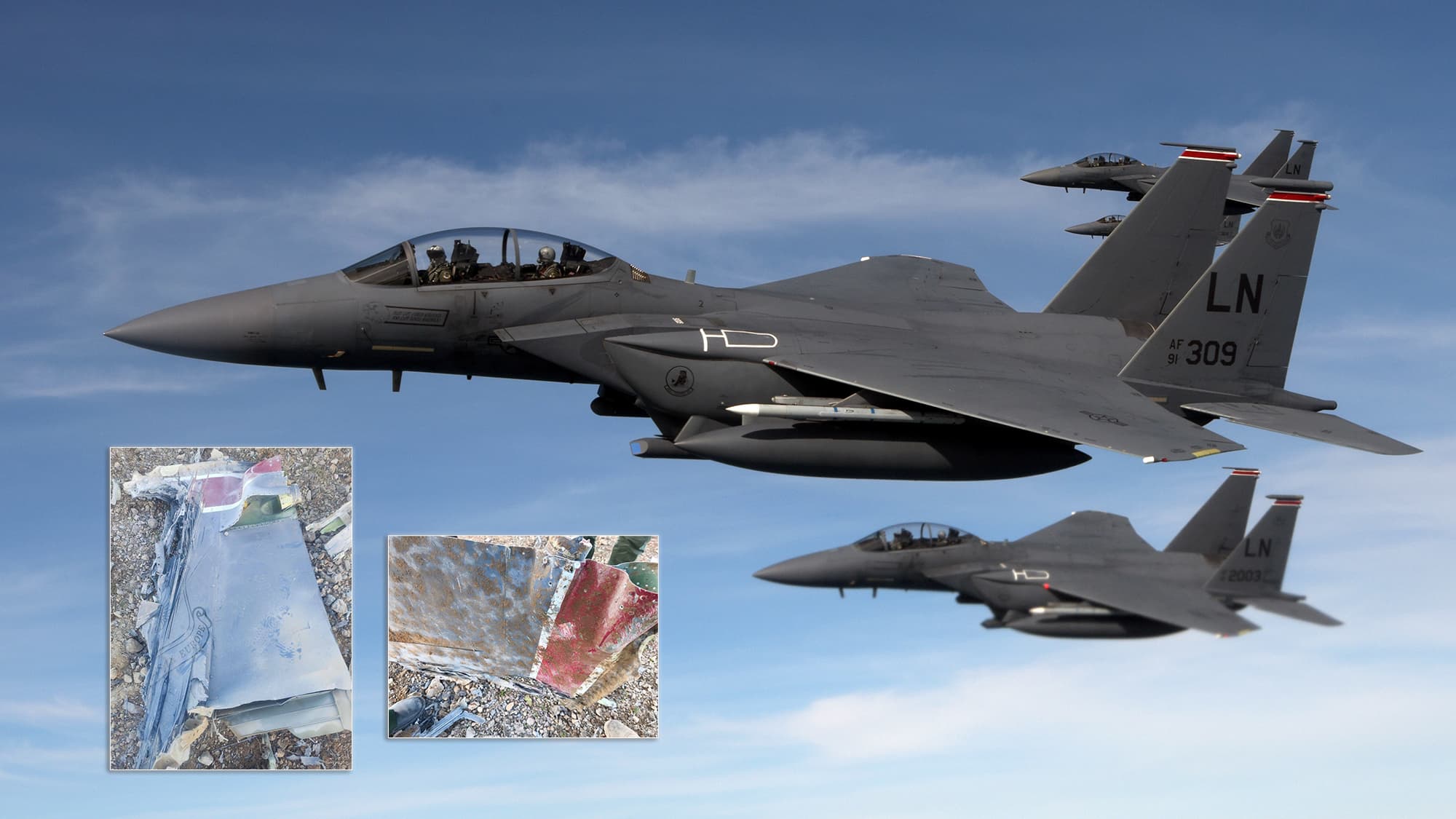 Iranian Media Posts Apparent Debris From USAF F-15E Claimed to Have Been Downed Earlier Today - The Aviationist
