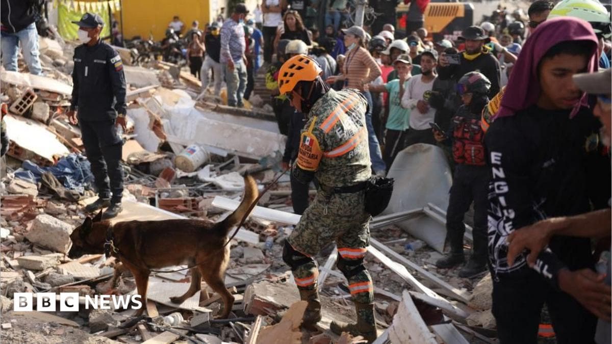 Venezuela earthquakes: Death toll tops 1,400 as rescuers race to pull out survivors - BBC