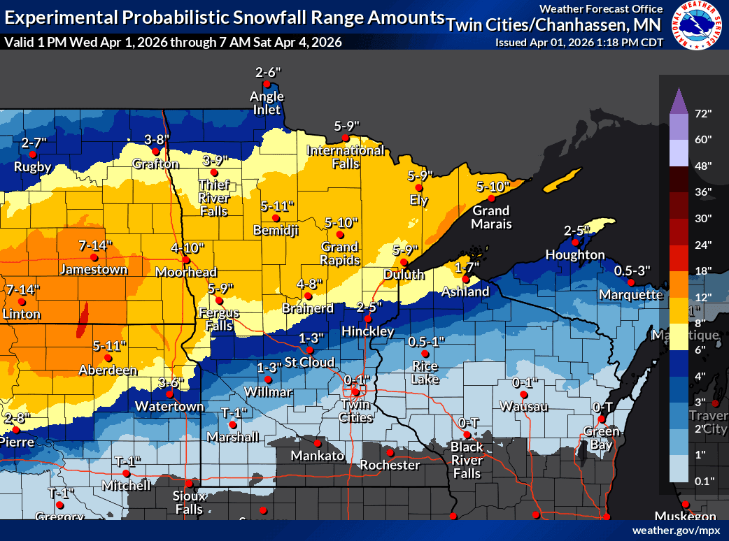Winter storm warnings: Sleety, icy, snowy system through Thursday - MPR News